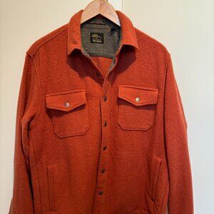 Todd Snyder x LL Bean Russet Brown Wool Shirt Jacket